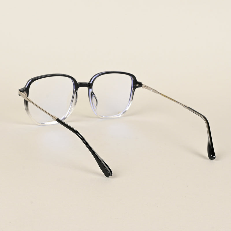 Voyage Black & Clear Square Eyeglasses for Men & Women (TR83054MG4969-C4)