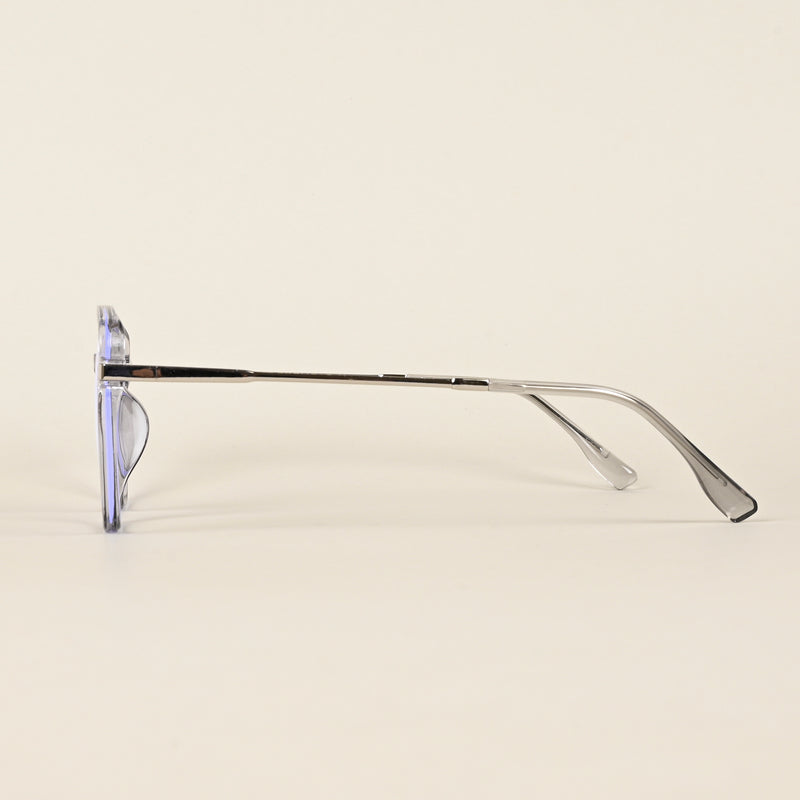 Voyage Transparent Grey Square Eyeglasses for Men & Women (TR83054MG4967-C2)