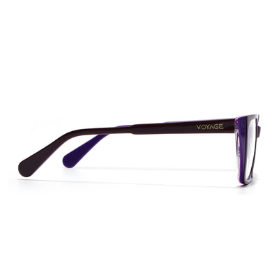Voyage Glaze Black & Purple Cateye Eyeglasses for Women (FPK26001FMG8082)