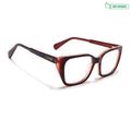 Voyage Glaze Black & Red Cateye Eyeglasses for Women (FPK26001FMG8083)