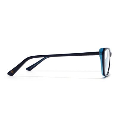 Voyage Glaze Blue Cateye Eyeglasses for Women (FPK26002FMG8099)
