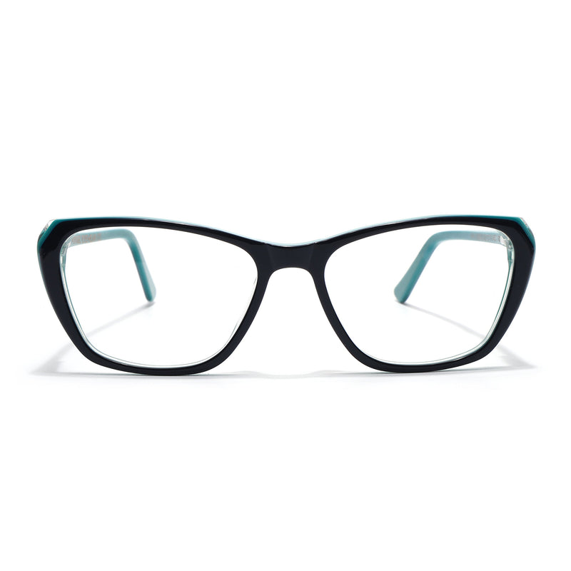 Voyage Glaze Green Cateye Eyeglasses for Women (FPK26002FMG8100)