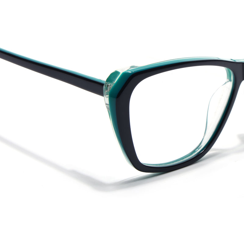 Voyage Glaze Green Cateye Eyeglasses for Women (FPK26002FMG8100)