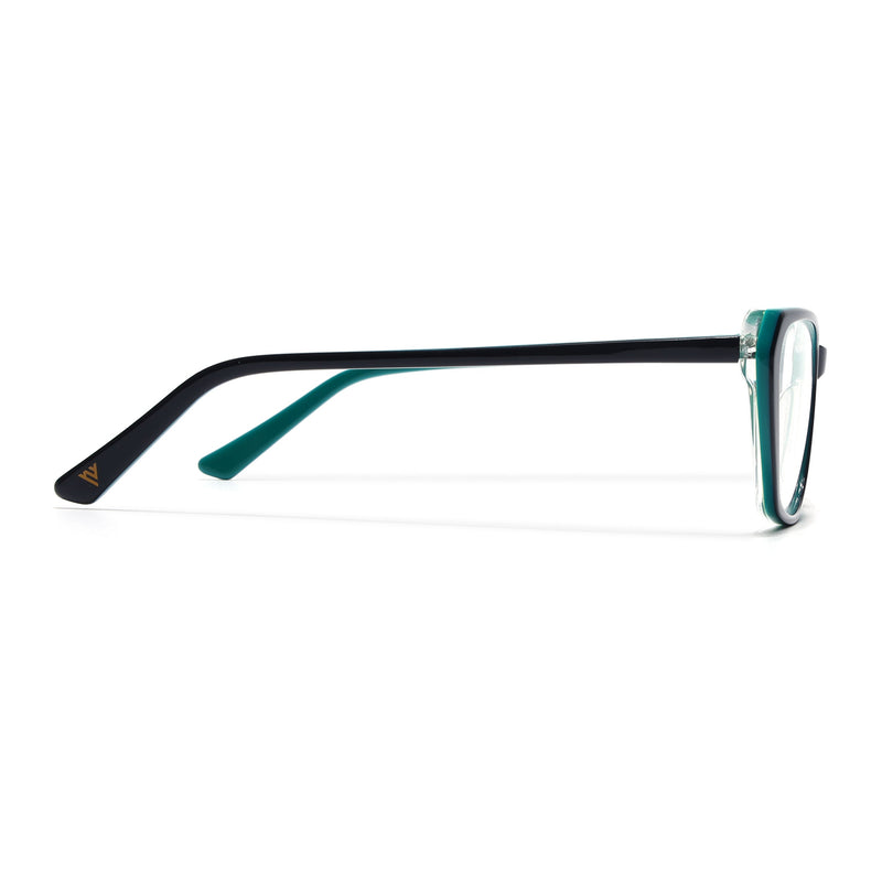 Voyage Glaze Green Cateye Eyeglasses for Women (FPK26002FMG8100)