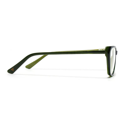 Voyage Glaze Olive Cateye Eyeglasses for Women (FPK26002FMG8101)
