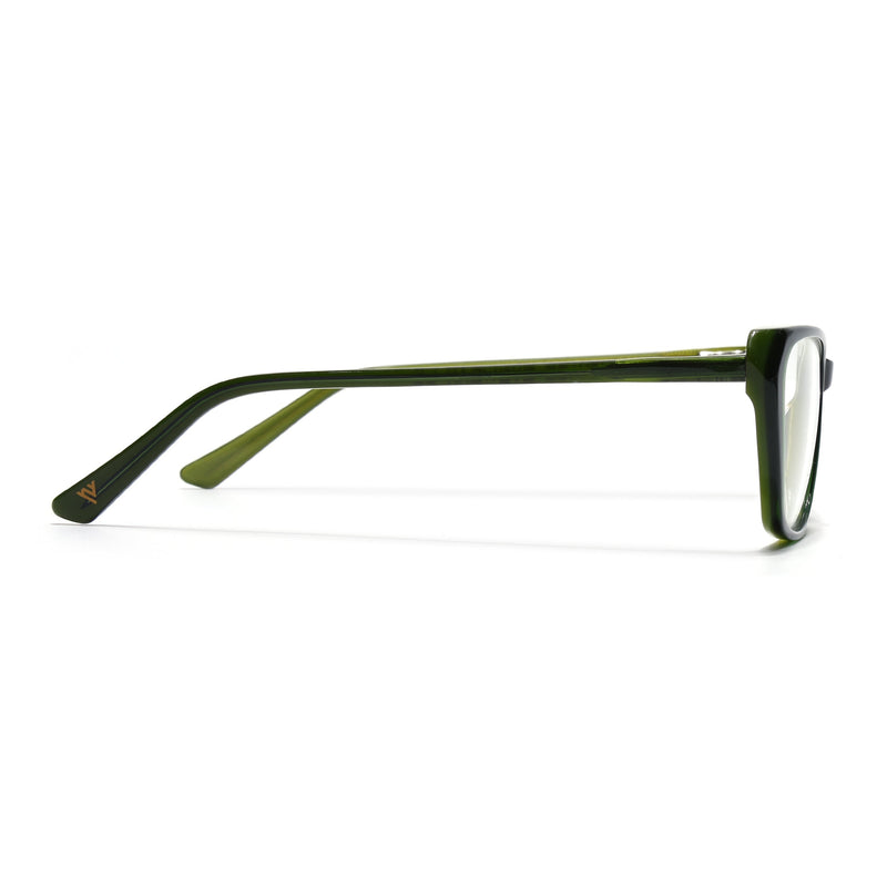 Voyage Glaze Olive Cateye Eyeglasses for Women (FPK26002FMG8101)