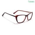 Voyage Glaze Red Cateye Eyeglasses for Women (FPK26002FMG8102)