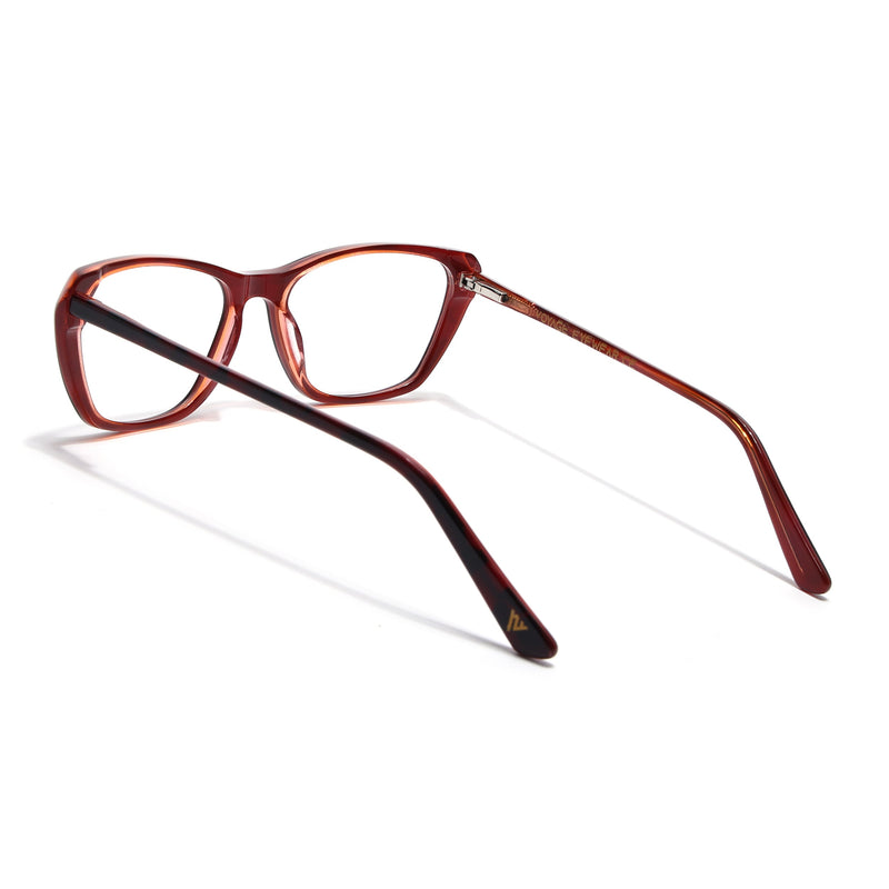 Voyage Glaze Red Cateye Eyeglasses for Women (FPK26002FMG8102)