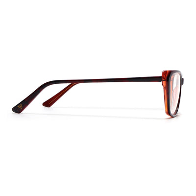 Voyage Glaze Red Cateye Eyeglasses for Men & Women (FPK26002FMG8102)