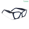 Voyage Glaze Blue Cateye Eyeglasses for Women (FPK26004FMG8144)