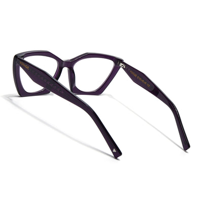 Voyage Glaze Purple Cateye Eyeglasses for Women (FPK26004FMG8145)