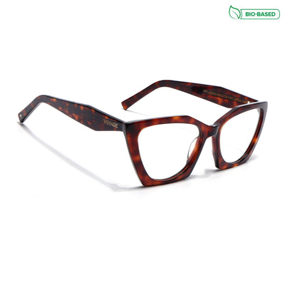 Voyage Glaze Demi Brown Cateye Eyeglasses for Women (FPK26004FMG8147)