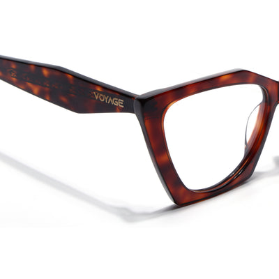 Voyage Glaze Demi Brown Cateye Eyeglasses for Women (FPK26004FMG8147)