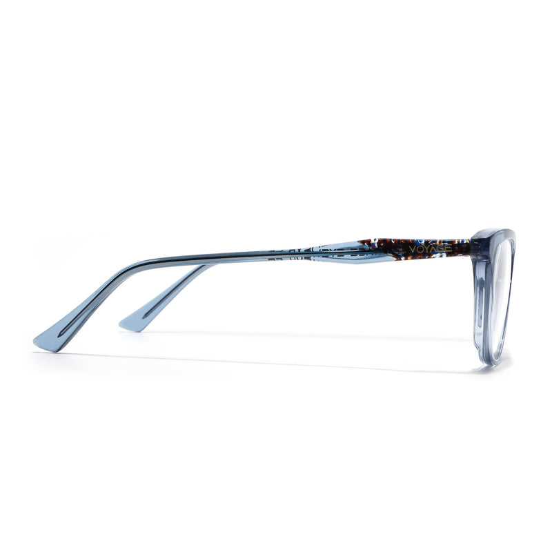 Voyage Glaze Blue Cateye Eyeglasses for Women (FPK26005FMG8084)