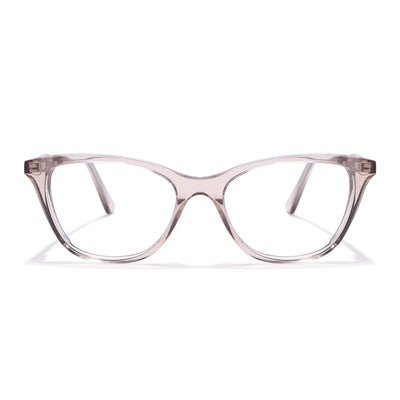 Voyage Glaze Brown Cateye Eyeglasses for Men & Women (FPK26005FMG8085)