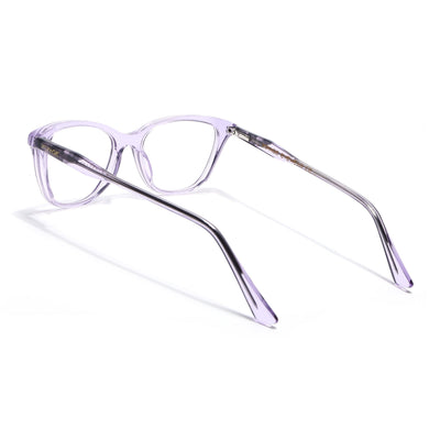 Voyage Glaze Purple Cateye Eyeglasses for Men & Women (FPK26005FMG8086)