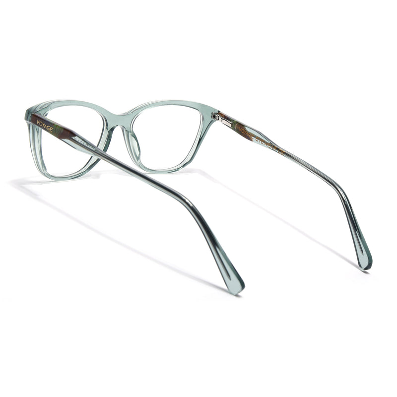 Voyage Glaze Green Cateye Eyeglasses for Women (FPK26005FMG8087)