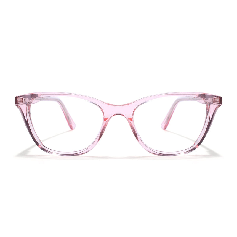 Voyage Glaze Pink Cateye Eyeglasses for Women (FPK26005FMG8088)