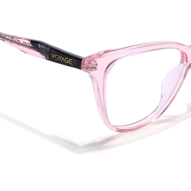 Voyage Glaze Pink Cateye Eyeglasses for Women (FPK26005FMG8088)