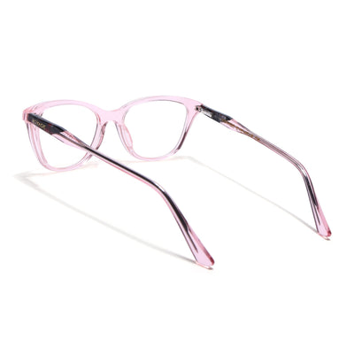 Voyage Glaze Pink Cateye Eyeglasses for Men & Women (FPK26005FMG8088)