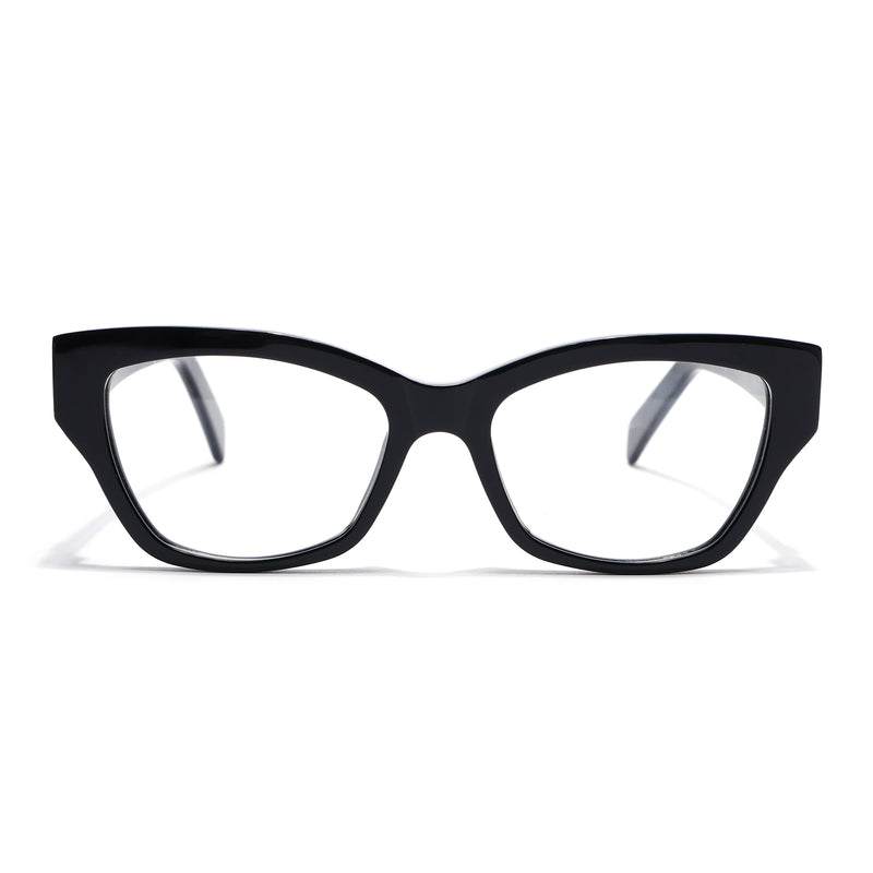 Voyage Glaze Black Cateye Eyeglasses for Women (FPK26006FMG8129)