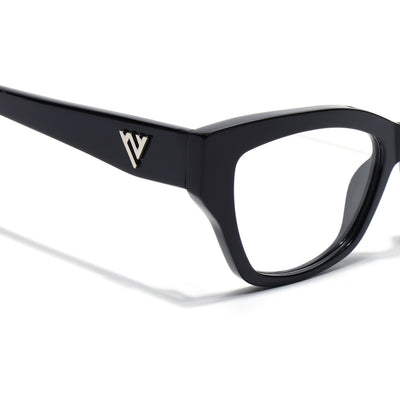 Voyage Glaze Black Cateye Eyeglasses for Women (FPK26006FMG8129)
