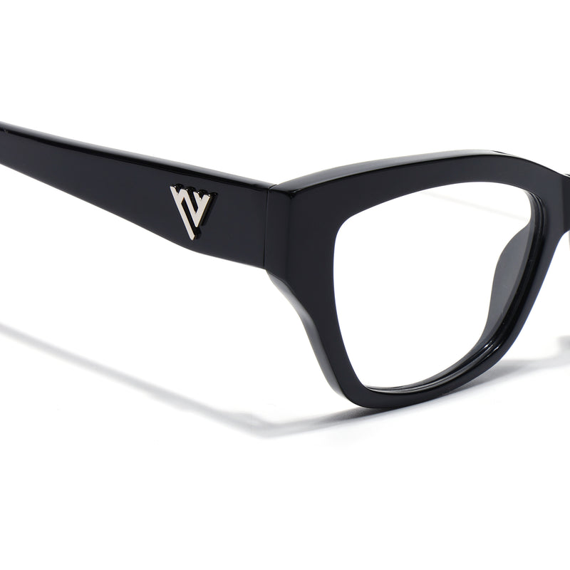 Voyage Glaze Black Cateye Eyeglasses for Women (FPK26006FMG8129)