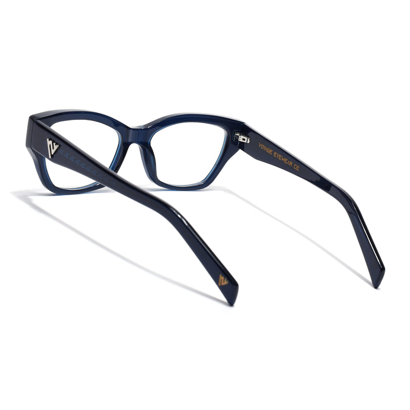 Voyage Glaze Blue Cateye Eyeglasses for Women (FPK26006FMG8130)