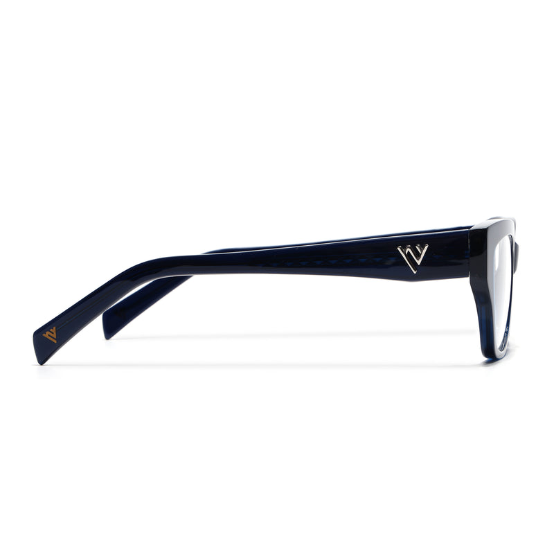 Voyage Glaze Blue Cateye Eyeglasses for Women (FPK26006FMG8130)