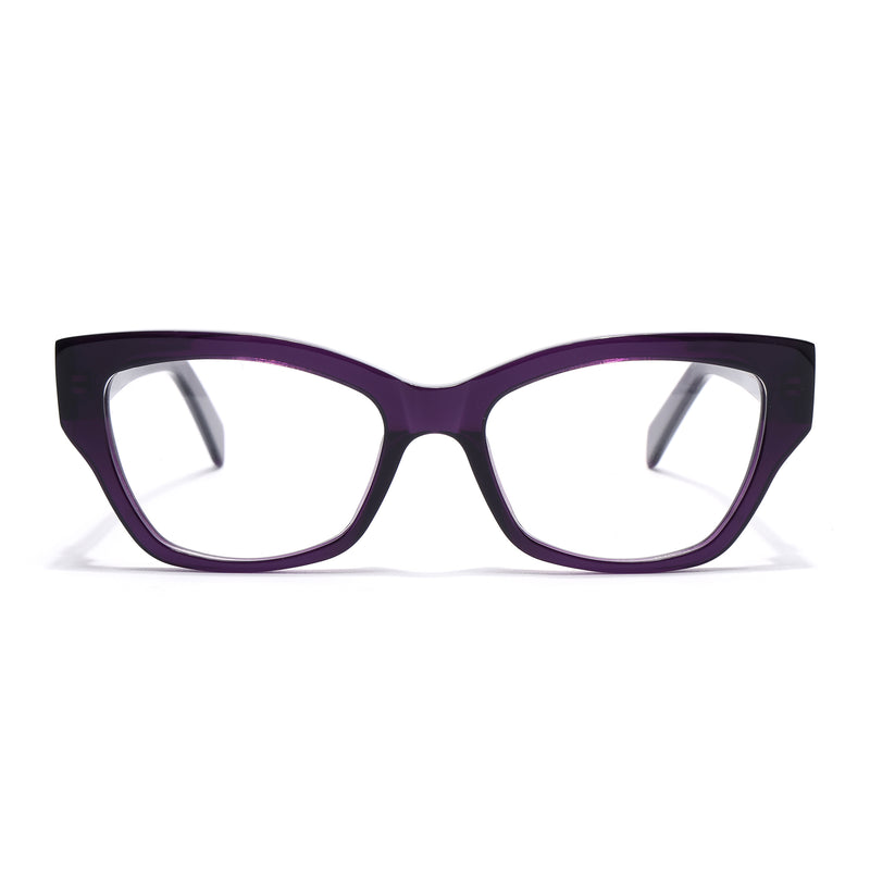 Voyage Glaze Purple Cateye Eyeglasses for Women (FPK26006FMG8131)