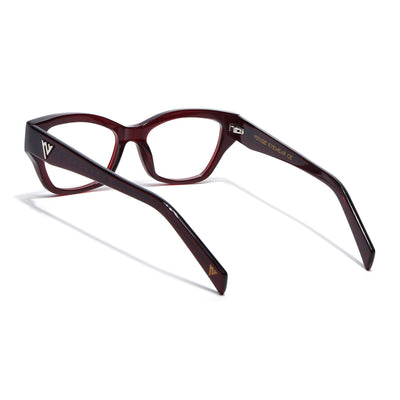 Voyage Glaze Wine Cateye Eyeglasses for Women (FPK26006FMG8132)