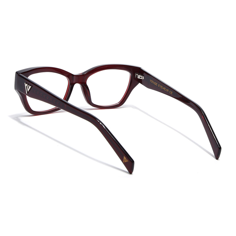 Voyage Glaze Wine Cateye Eyeglasses for Women (FPK26006FMG8132)