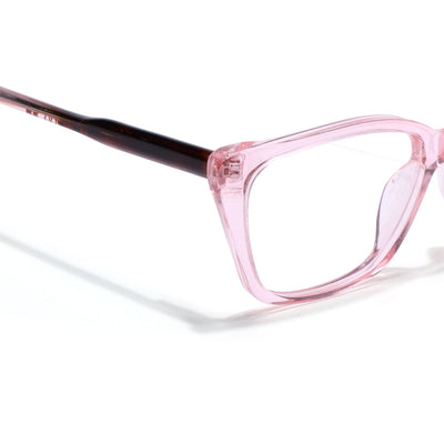 Voyage Glaze Pink Cateye Eyeglasses for Men & Women (FPK26007FMG8106)
