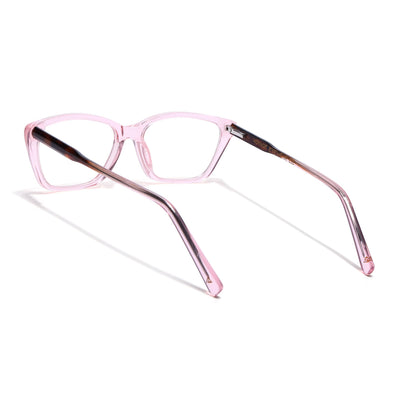 Voyage Glaze Pink Cateye Eyeglasses for Men & Women (FPK26007FMG8106)