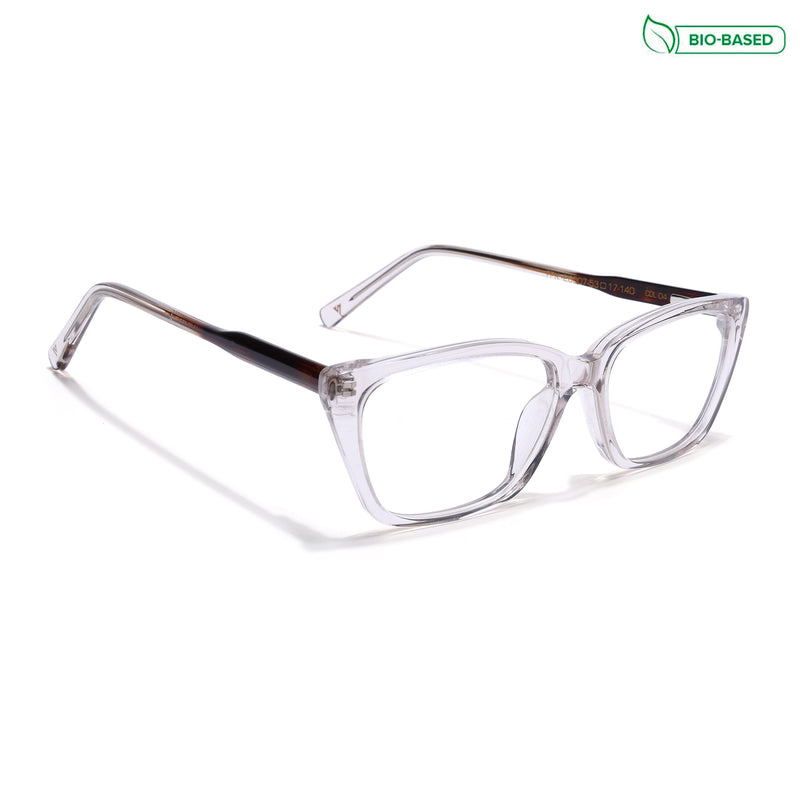 Voyage Glaze Brown Cateye Eyeglasses for Women (FPK26007FMG8107)