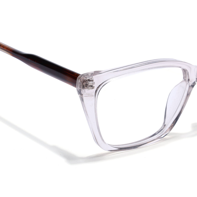 Voyage Glaze Brown Cateye Eyeglasses for Women (FPK26007FMG8107)