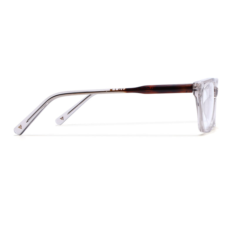 Voyage Glaze Brown Cateye Eyeglasses for Women (FPK26007FMG8107)