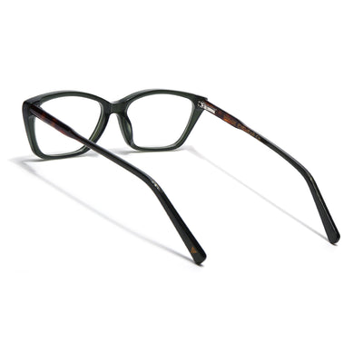 Voyage Glaze Olive Cateye Eyeglasses for Men & Women (FPK26007FMG8108)