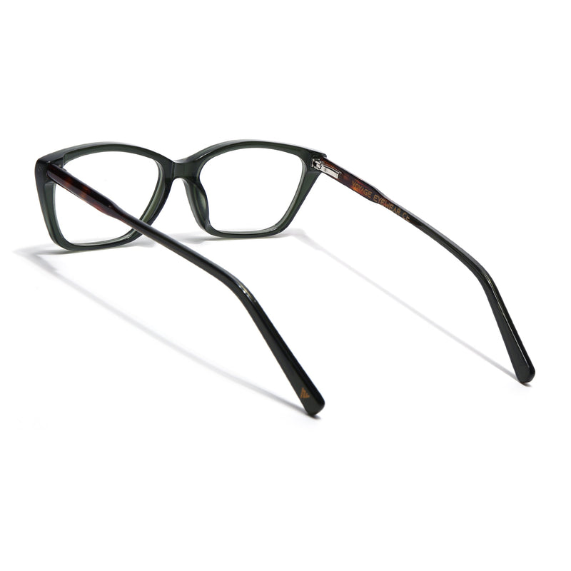 Voyage Glaze Olive Cateye Eyeglasses for Women (FPK26007FMG8108)