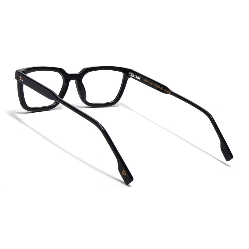 Voyage Glaze Black Rectangle Eyeglasses for Men & Women (FPK26008FMG8109)