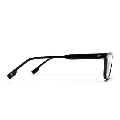 Voyage Glaze Black Rectangle Eyeglasses for Men & Women (FPK26008FMG8109)