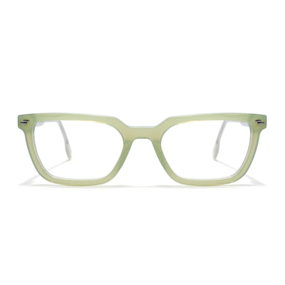 Voyage Glaze Green Rectangle Eyeglasses for Men & Women (FPK26008FMG8111)