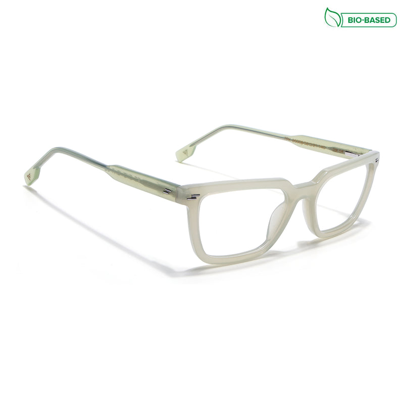 Voyage Glaze Light Green Rectangle Eyeglasses for Men & Women (FPK26008FMG8112)