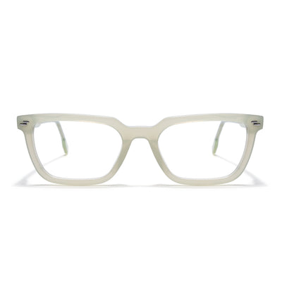 Voyage Glaze Light Green Rectangle Eyeglasses for Men & Women (FPK26008FMG8112)