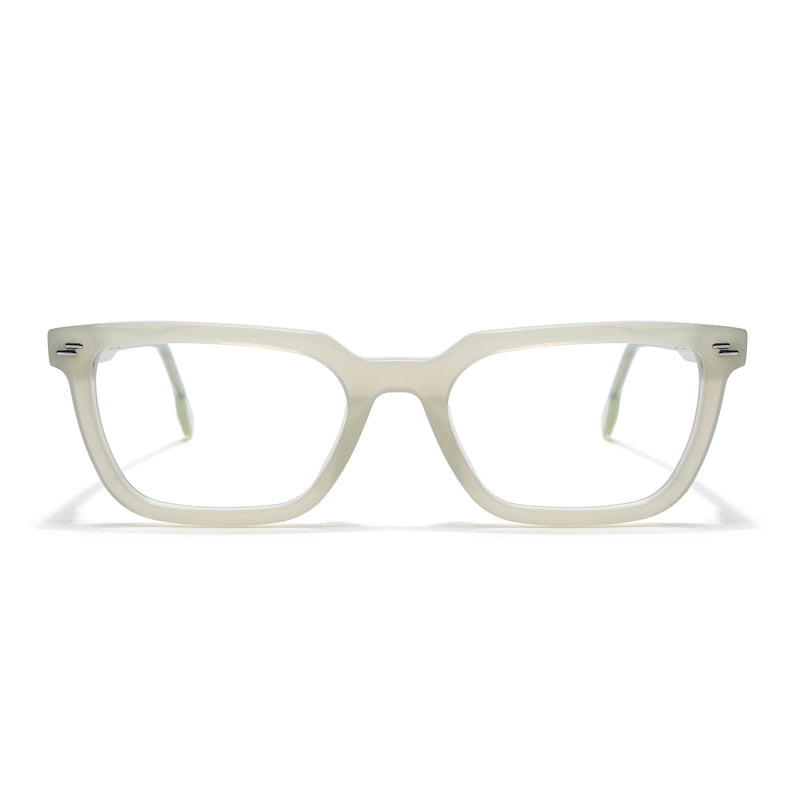 Voyage Glaze Light Green Rectangle Eyeglasses for Men & Women (FPK26008FMG8112)