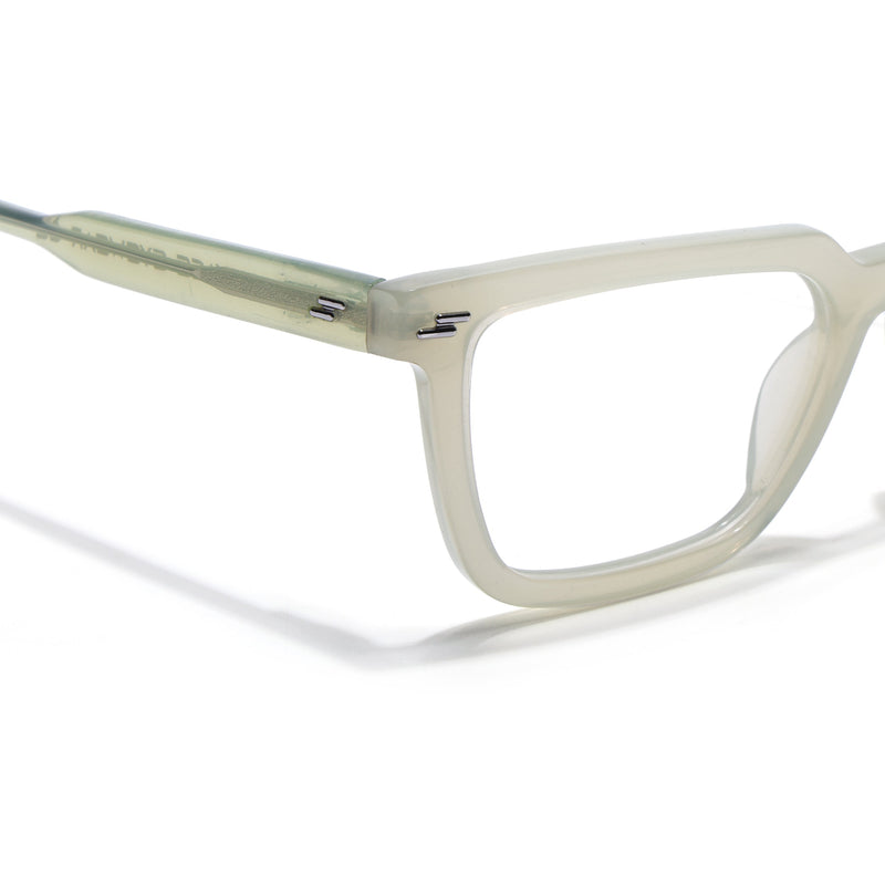 Voyage Glaze Light Green Rectangle Eyeglasses for Men & Women (FPK26008FMG8112)