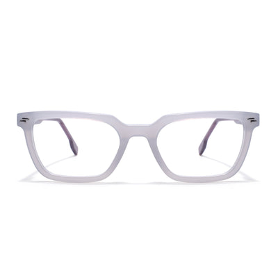 Voyage Glaze Grey Rectangle Eyeglasses for Men & Women (FPK26008FMG8113)
