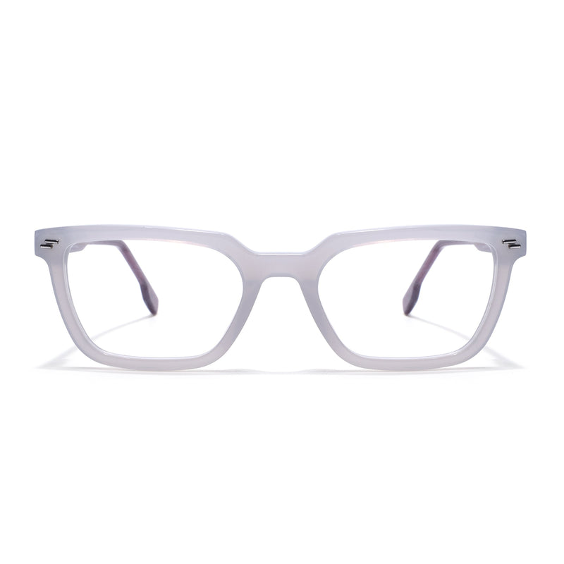 Voyage Glaze Grey Rectangle Eyeglasses for Men & Women (FPK26008FMG8113)