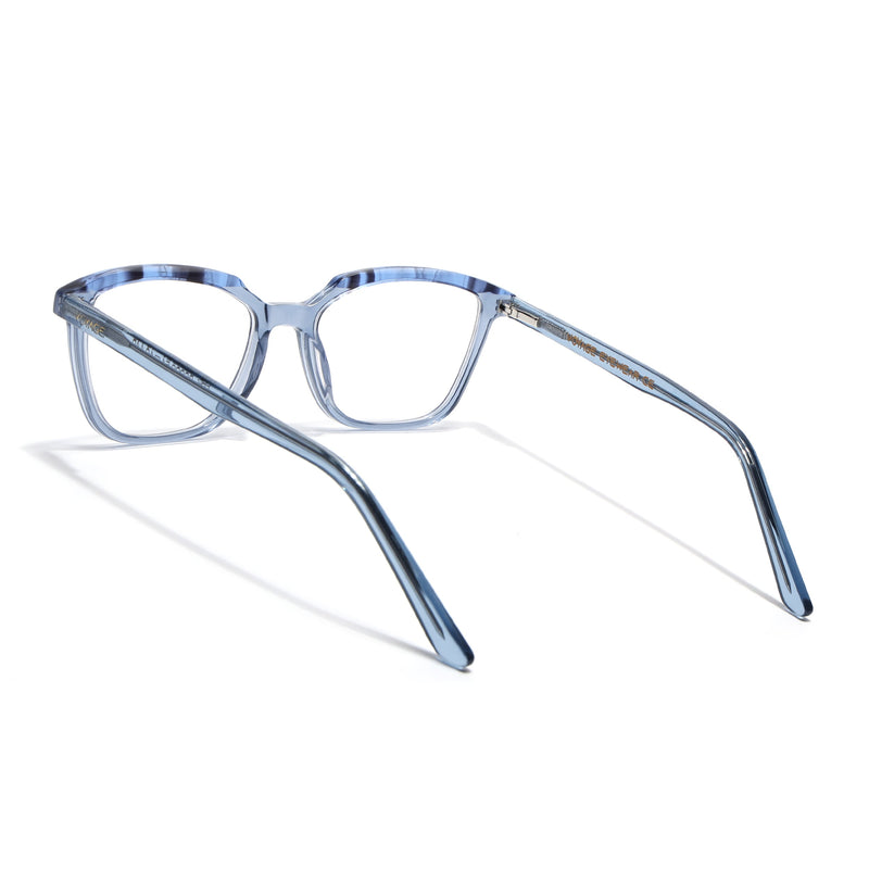 Voyage Glaze Blue Wayfarer Eyeglasses for Men & Women (FPK26009FMG8119)