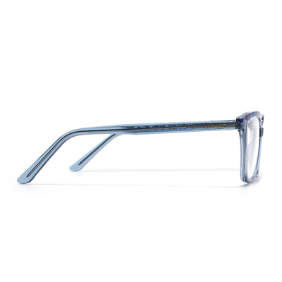 Voyage Glaze Blue Wayfarer Eyeglasses for Men & Women (FPK26009FMG8119)